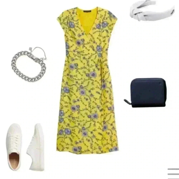 Banana Republic Petite Wrap Midi Dress - Picture 8 of 13